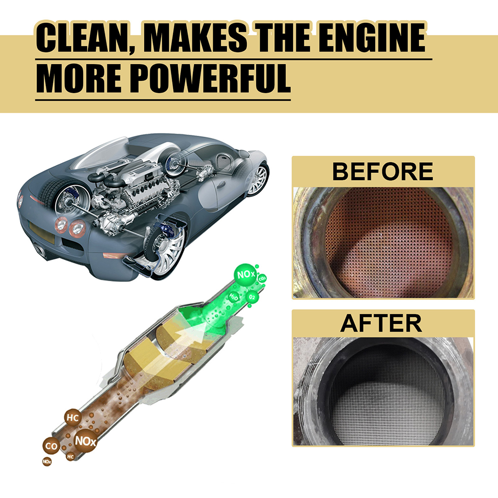 30ml Engine Catalytic Converter Cleaner Deep Cleaning Multipurpose Cleaner Engine CSV Clean Accelerators Catalysts Easy Cleaner