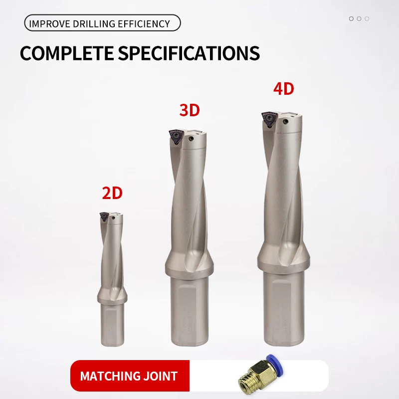 WC Series C20 C25 C32 C40 Khoan Cắn Lắp Được Mũi Khoan Kim Loại Khoan 11Mm-49Mm Độ Sâu Indexable U Khoan Máy Móc Máy Tiện CNC Nước