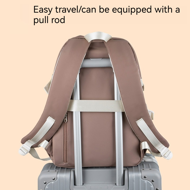 Backpack Simple Junior High School College Men's and Women's Schoolbags Computer Backpack Large Capacity Travel Bag