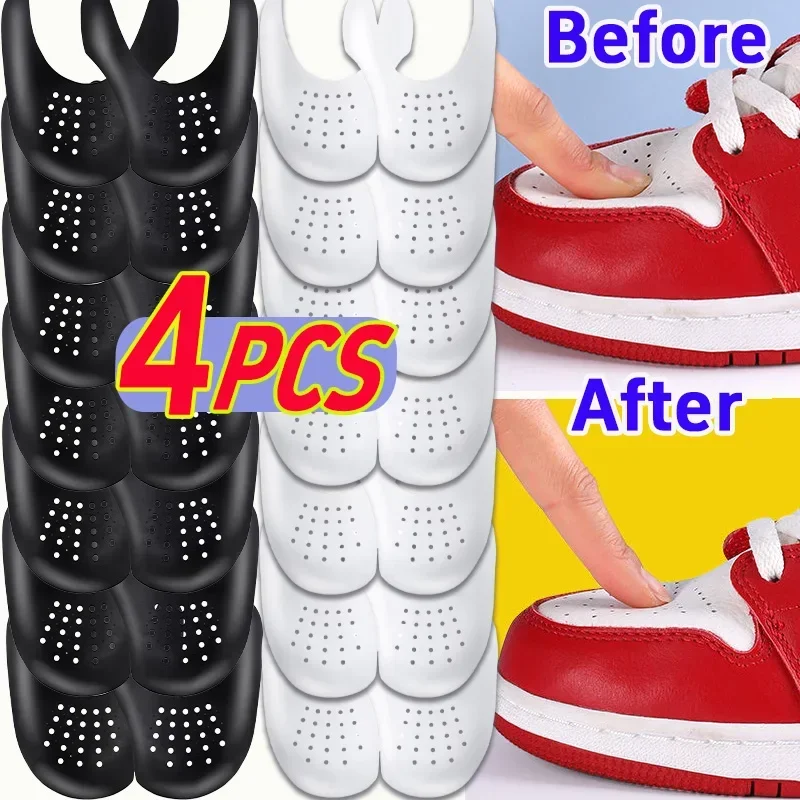 Protectores de arrugas para zapatos, protectores de zapatos ligeros antiarrugas, Protector de insertos para zapatillas, puntera de grietas, soporte para zapatos, camilla