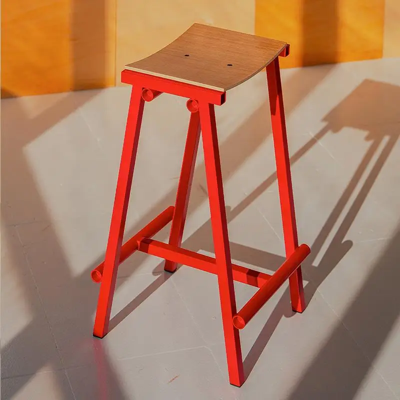 Creative Single Bar Stools Nordic Waiting Reception Relax Party High Chairs Island Comfortable Lounge Muebles Home Furniture