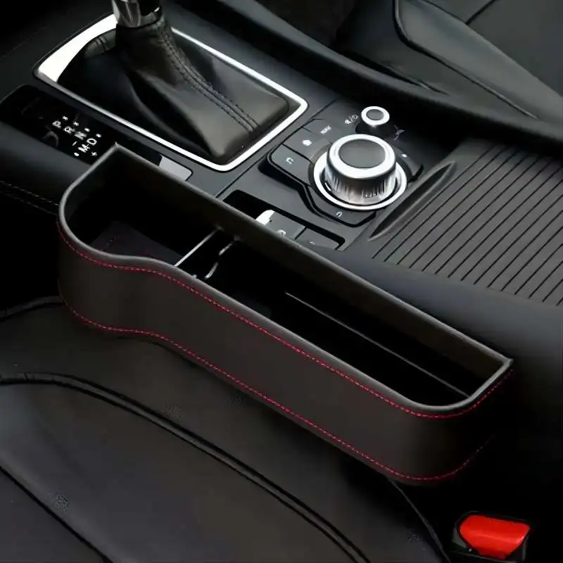 Assento de carro fenda caixa de armazenamento assento gap fenda bolso coletor organizador universal assento de carro cartão telefone chave titular bolso