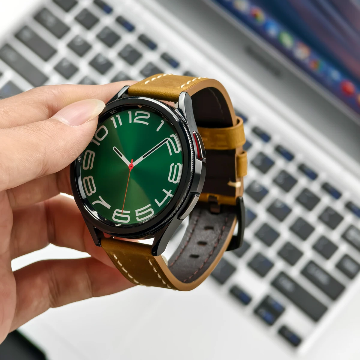 Correa de cuero de 22mm y 20mm para HUAWEI WATCH GT 4, 46mm, 4Pro GT3/2 Pro, banda suave de 42mm para Samsung Galaxy Watch 7/6/5/4 40mm