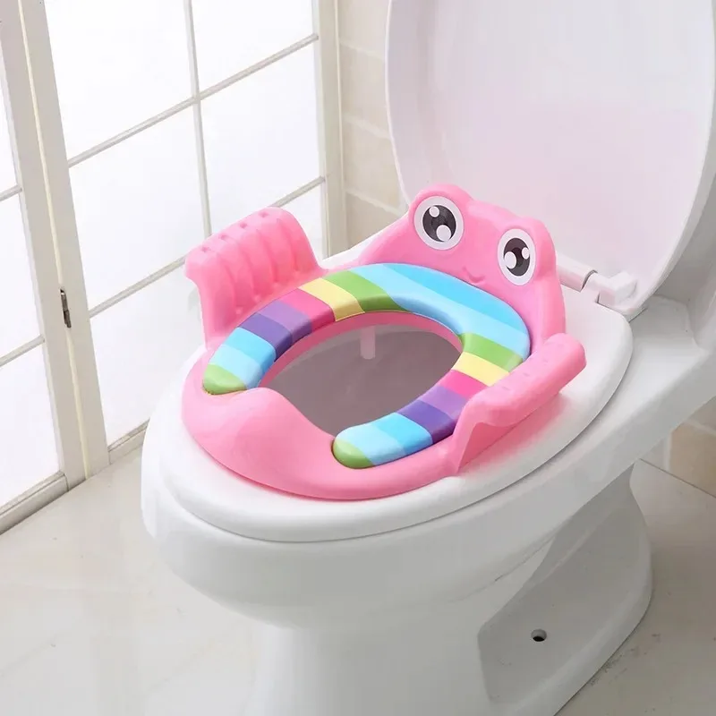 Bebê criança potty toalete trainer assento passo fezes escada cadeira de treinamento ajustável confortável dos desenhos animados bonito assento toalete para childr