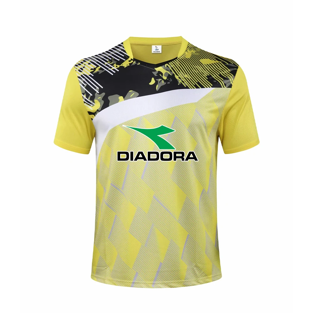 ใหม่เสื้อผ้ากีฬาแบดมินตันแขนสั้นออกกำลังกายเสื้อผ้าเทนนิส2023ใหม่ของผู้ชาย Dona ระบายอากาศได้ดีเสื้อผ้าขี่จักรยานดูดซับเหงื่อ