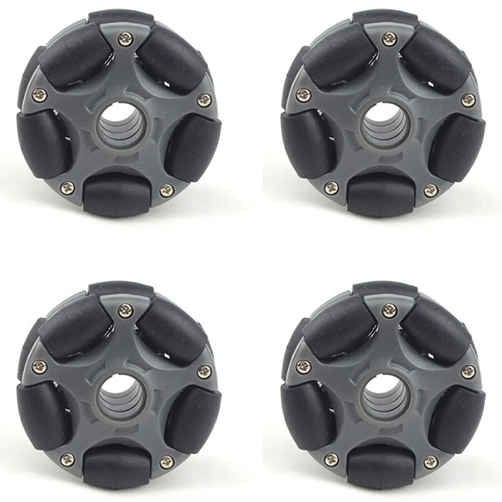 B51C 4 unidades 58 mm roda omni de plástico para kit robô servo motor roda omni 14135