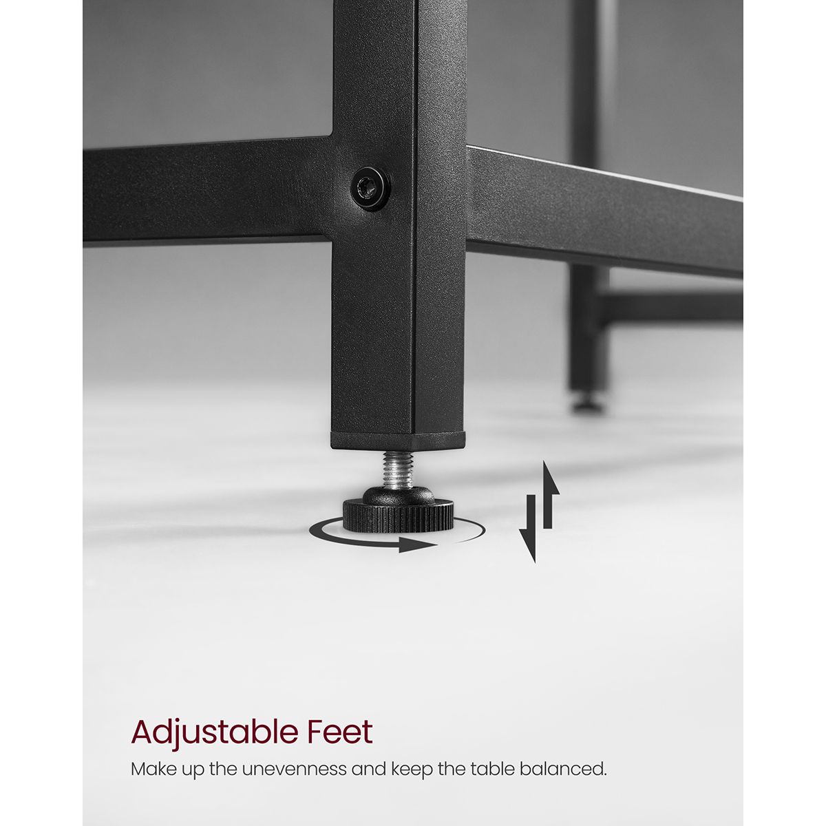 VASAGLE Computer Desk, Small Office Desk and Workstation, Work Desk for Home Office, Study, Bedroom, 50 x 100 x 76 cm