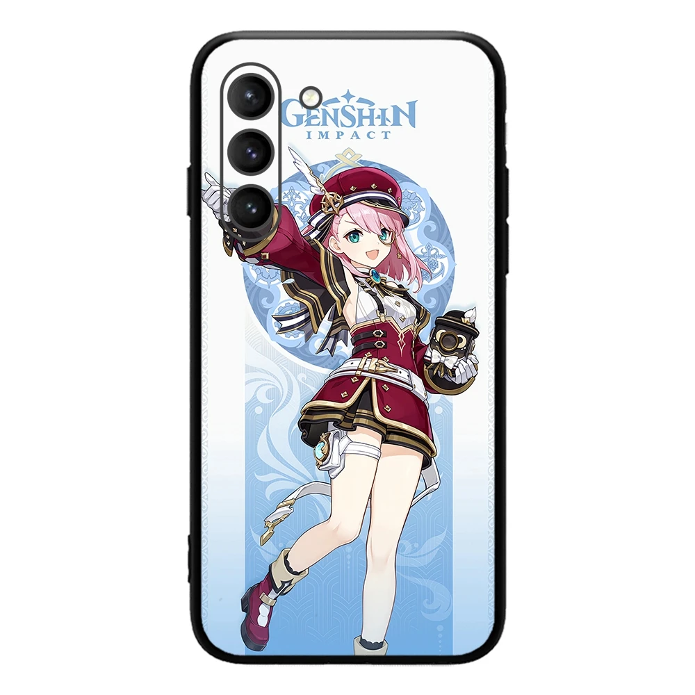 Charlotte Genshin Impact Cryo character 4 Stars Phone Case for SAMSUNG Galaxy S23 Ultra S22+ S21 FE S20 A54 Note20Plus A53