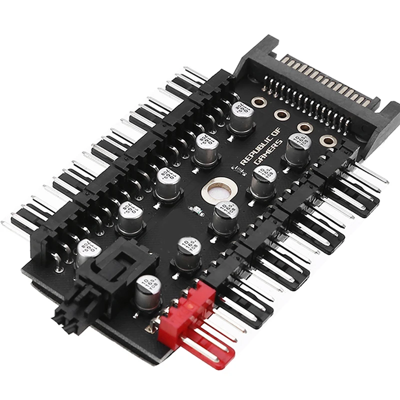 TEUCER PC-Kühler, Lüfternabe, 1 bis 10, 12 V, 4-poliger PWM-Splitter, Verlängerung, Steckdosenkonzentrator