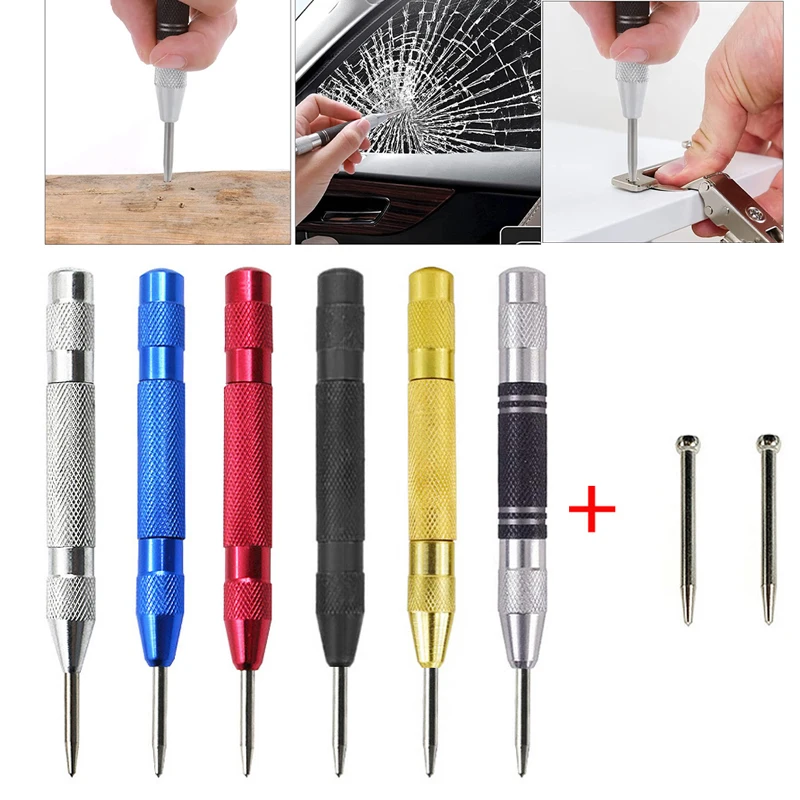 1/2 Máy Tính Tự Động Đấm Tự Động Centre Đục Lỗ Tướng Gỗ Mũi Khoan Kim Loại Có Thể Điều Chỉnh Lò Xo Tự Động Đấm Dụng Cụ Cầm Tay
