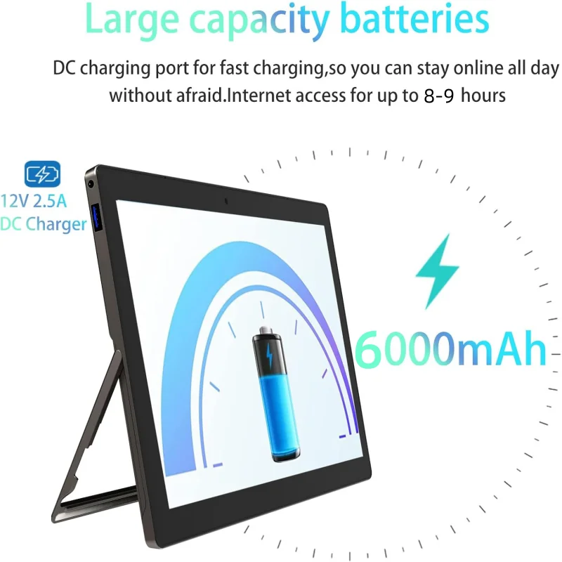 2025 Novo 11,6 Polegadas Windows 11 Tablets Intel Celeron N4100 1920x1080 IPS 8GB DDR3-RAM 512GB EMMC ROM 2 x USB 3.0 WIFI