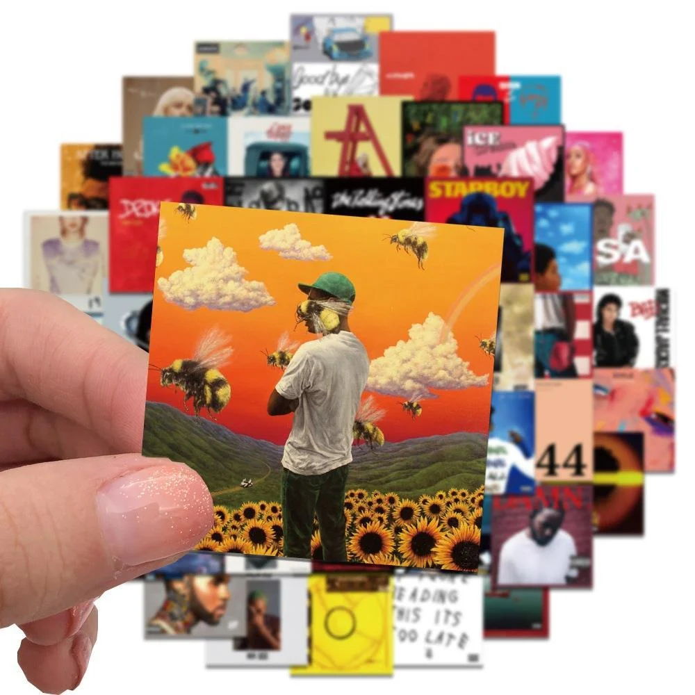 55PCS Künstler Sänger Album Abdeckung Aufkleber Für Gepäck Telefon Fall Laptop Notebook Aufkleber Kinder Geschenk