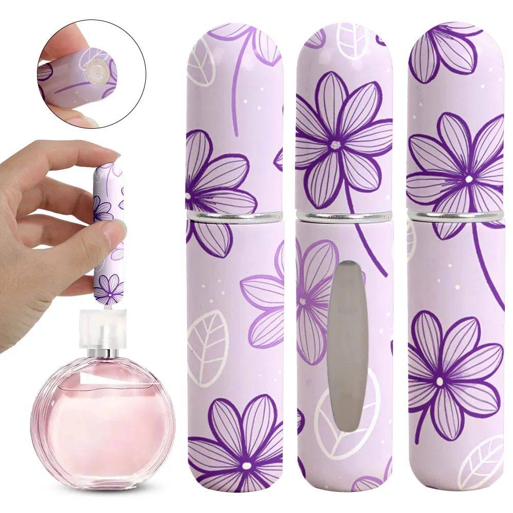 Gifts 5ml Mini Perfume Bottle Refillable Empty Empty Cosmetic Containers Portable Spray Atomizer Bottle