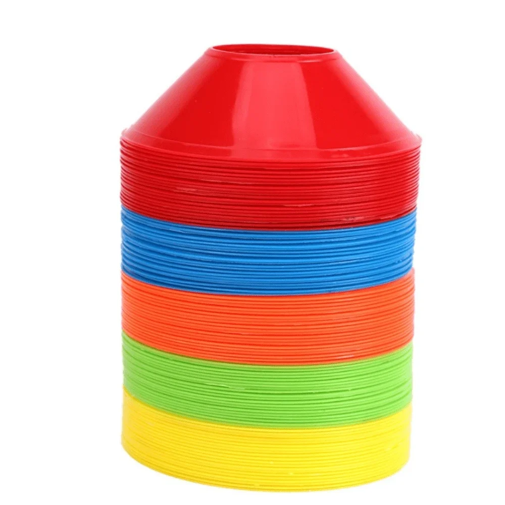 10/20/30pcs ฟุตบอลการฝึกอบรมป้ายจานทนความดัน Cones MARKER แผ่นถังบาสเกตบอลกลางแจ้งฟุตบอลการฝึกอบรมกีฬา