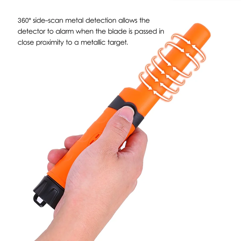 Haste de posicionamento totalmente à prova d'água, detector de metal completo com luz led, 10 metros de posicionamento subaquático totalmente à prova d'água