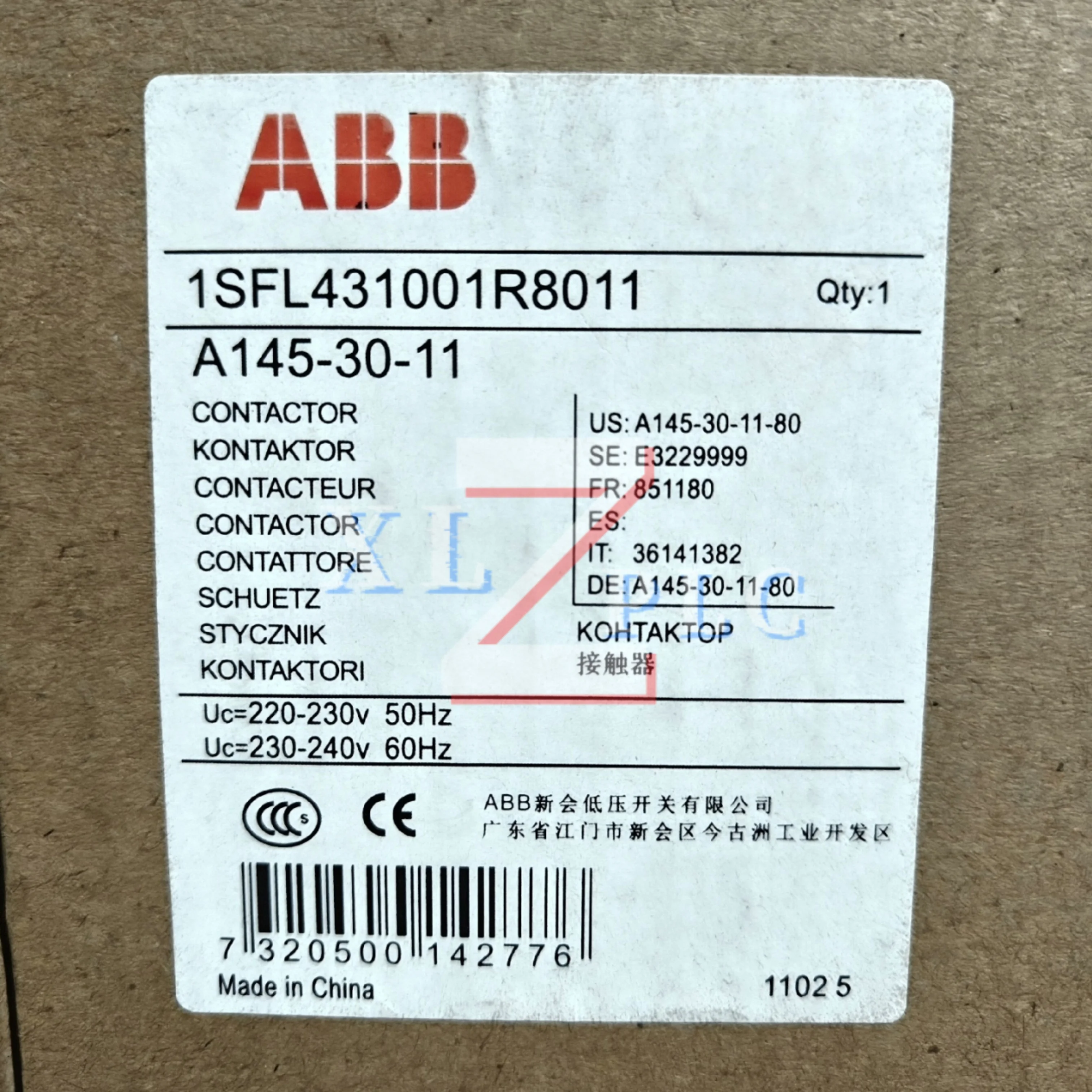 Контактор новый оригинальный А145-30-11 220ВА А145-30-11 AC220В