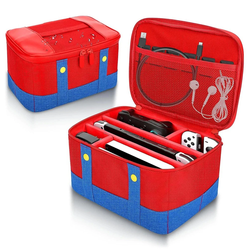 Grande estojo protetor para Nintendo Switch, OLED Console, Pro Controller, Travel Storage Bag, Novo