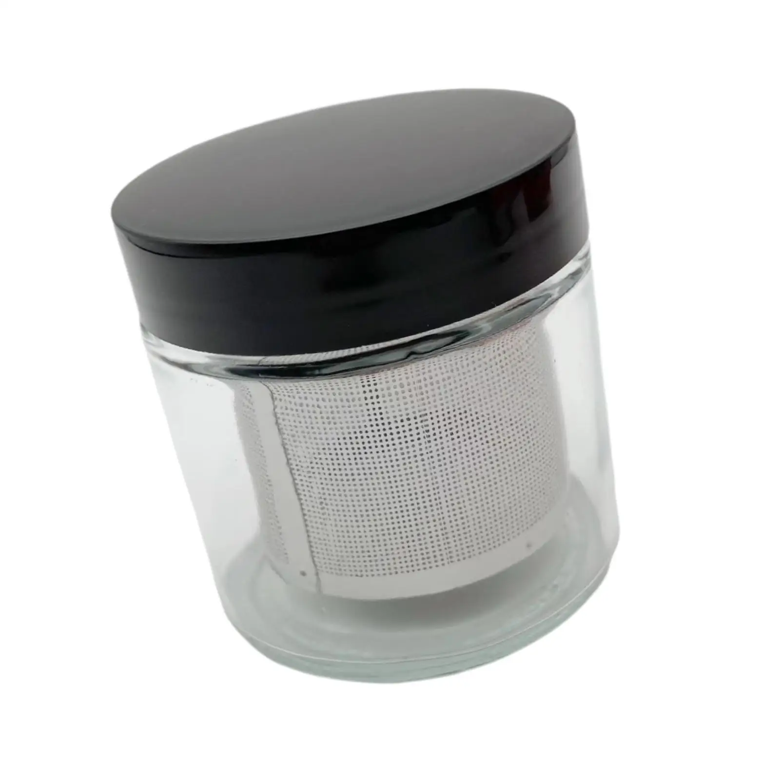 Jewelry Cleaning Jar Diamond Washing Cup Glass Cleaning Jar Easy to Carry Safe Jewelry Container for Beads Necklace Rings