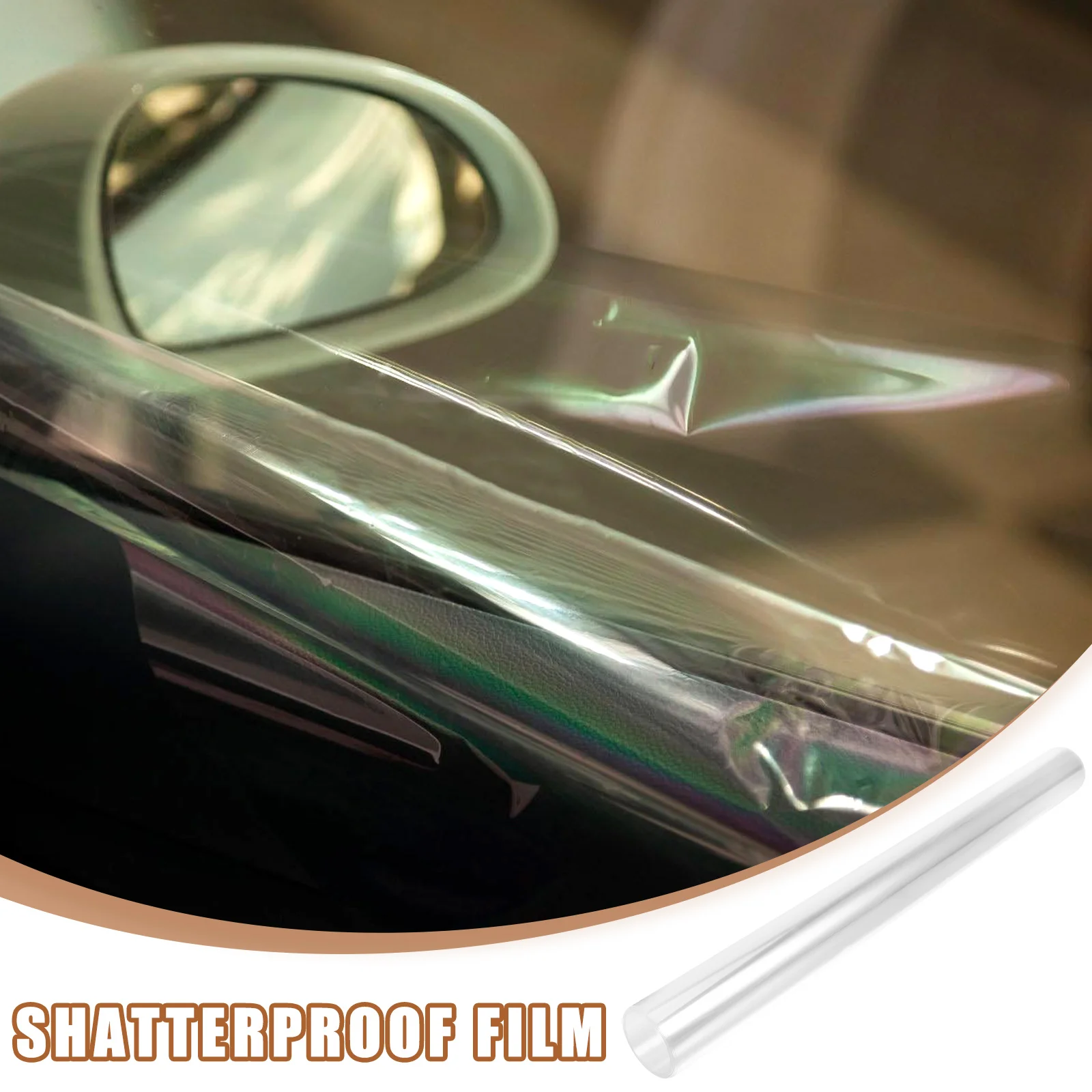 Safety Security Window Film 4mil Anti Shatter Glass Protection Stickers Explosion-Proof Clear Transparent Car
