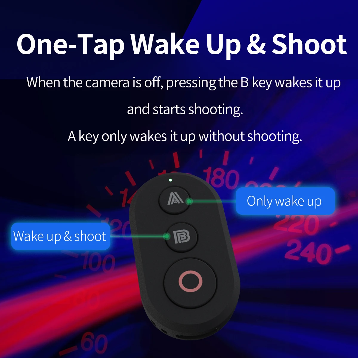 Bluetooth Remote Control for Insta360 X5 X4 X3 X2 Insta 360 Ace Pro 2 GoPro 13 12, Photography Shutter Release Button Controller
