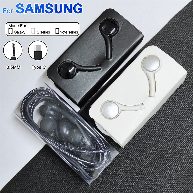 Auriculares con cable tipo C originales para Samsung Galaxy S23 S21 S22 Ultra Plus, auriculares de 3,5mm, accesorios A54 A34 A53 A53