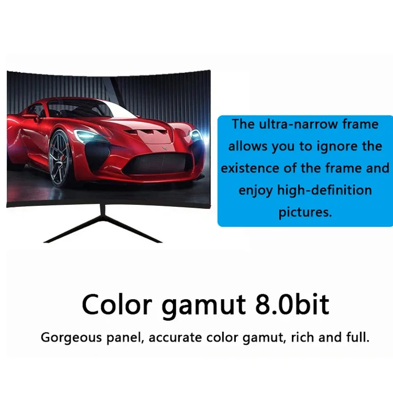 Low Cost 32inch 1920x1080 Pc Lcd Curved Gaming Monitor For Desktop Computer 240hz 1ms Gaming Displays