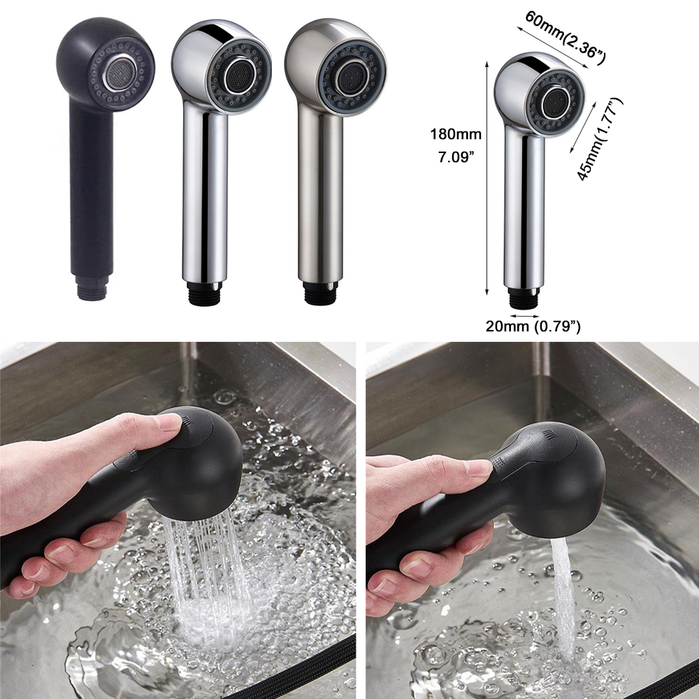 Kitchen Faucet Head Replacement Parts ABS Gold Black Nickle Chrome Tap Pull-out Shower Sprayer Nozzle Faucet Spouts Accessory