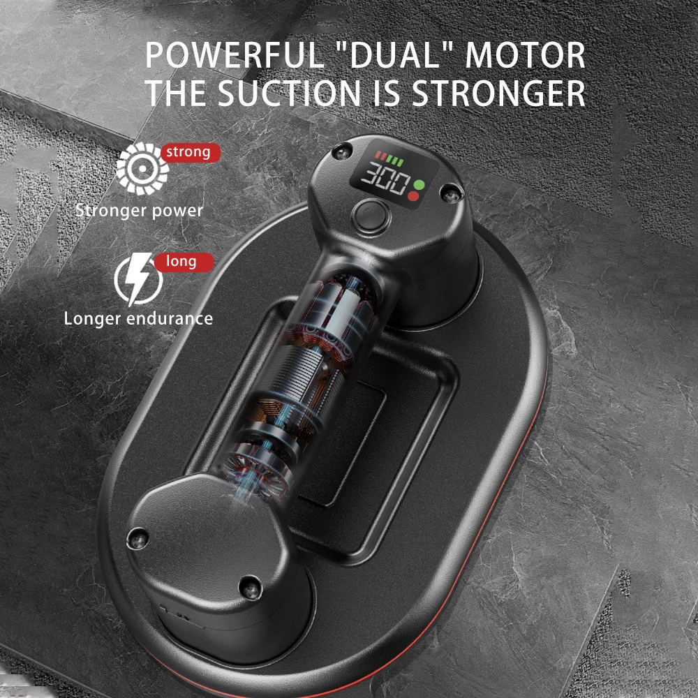 Nowy inteligentny wyświetlacz Przemysłowa elektryczna przyssawka próżniowa o udźwigu 300 kg Wytrzymały podnośnik do płytek granitowych