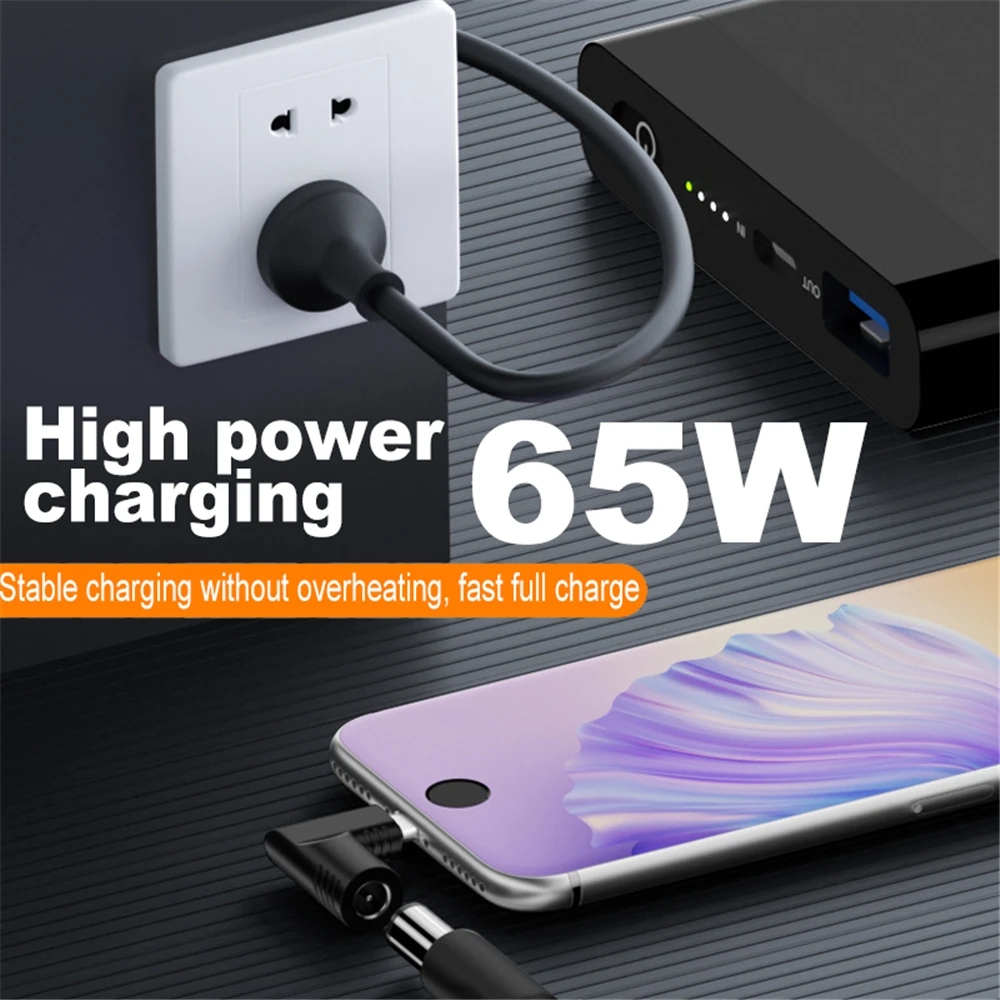 DC-Buchse zu Typ-C-Stecker PD-Stroma schluss Schnell lade adapterst ecker USB-C-Laptop-Zubehör für Lenovo HP Asus Adapter