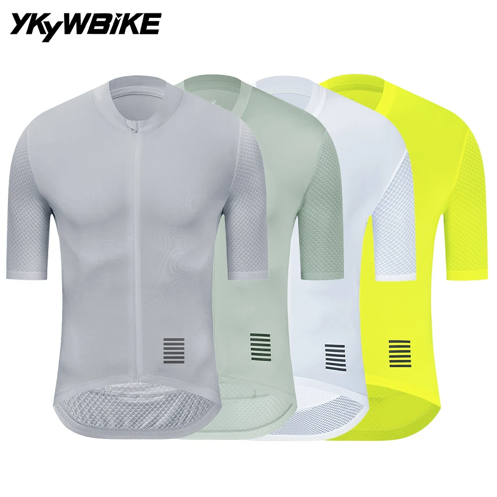 YKYWBIKE-Camiseta de ciclismo para hombre, camiseta de manga corta para bicicleta de verano, camiseta para bicicleta de carretera, ropa de ciclismo transpirable para equipo profesional