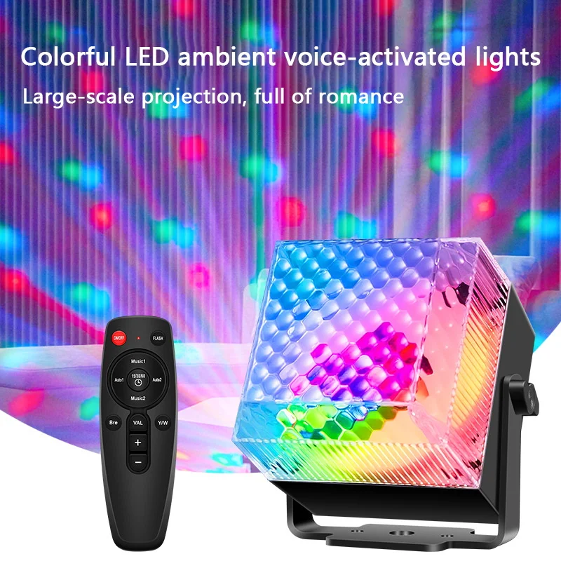 Tragbare Fernbedienung LED Bühne Licht KTV Familie Atmosphäre Licht Projektor Laser Lichter Flash Für Weihnachten Party Hochzeit Bar