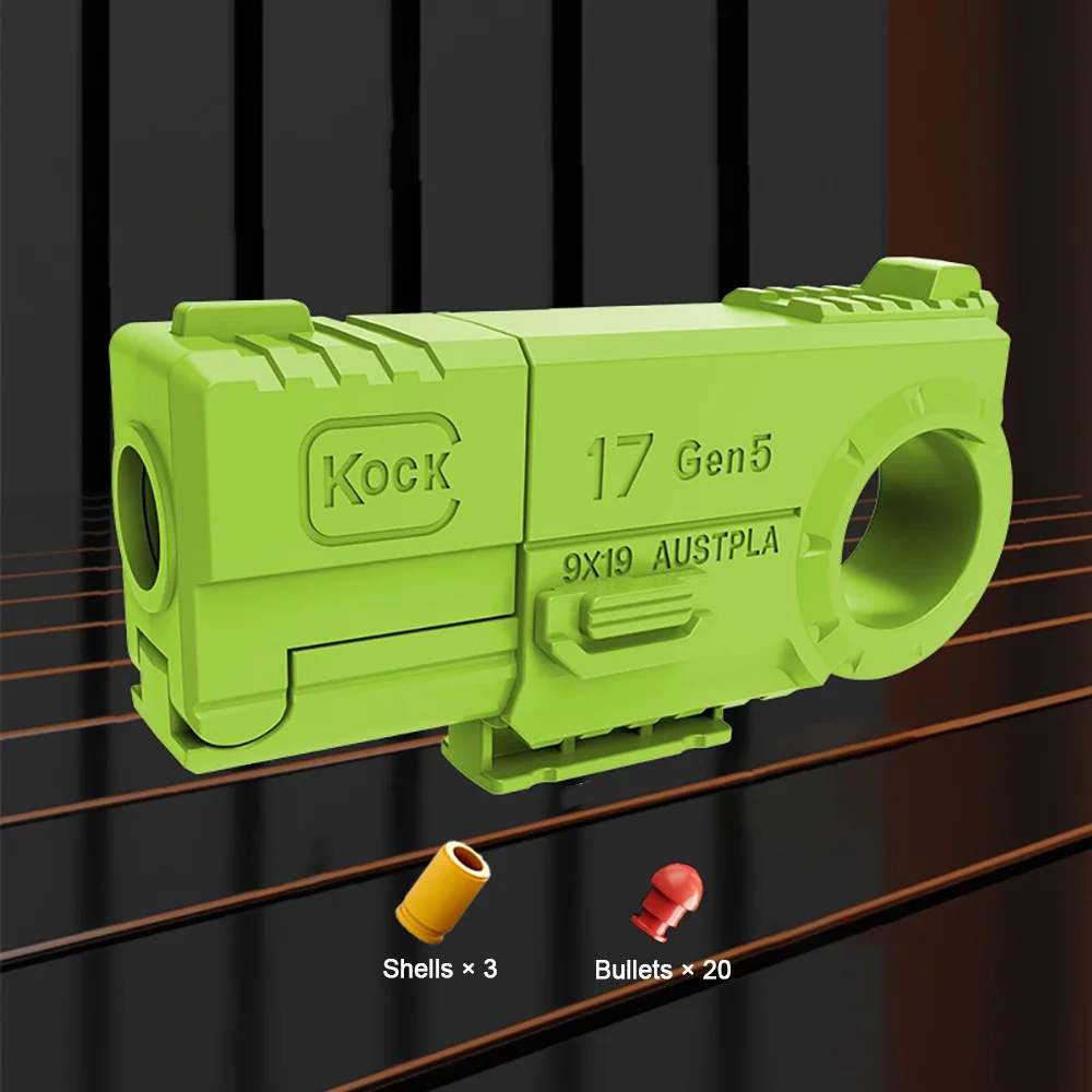 Fidget ปืนของเล่นสําหรับเด็ก EDC Decompression Shell Ejecting แหวนปืนพกความวิตกกังวลออทิสติกความเครียดบรรเทา
