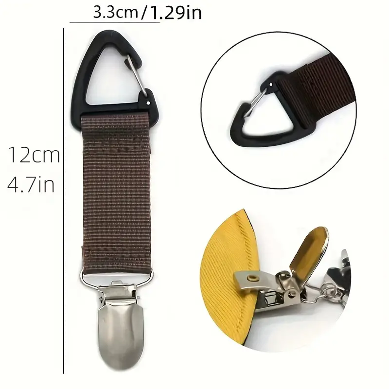 Clip per cappello di paglia da viaggio all'aperto clip per cappello portatile clip per riporre oggetti all'aperto multiuso