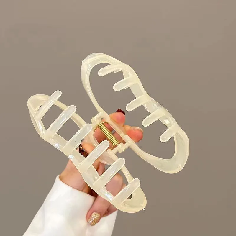 Elegante nuvens oco para fora garras de cabelo clipe feminino meninas geléia acrílico grampos de cabelo plástico presilhas acessórios para o cabelo