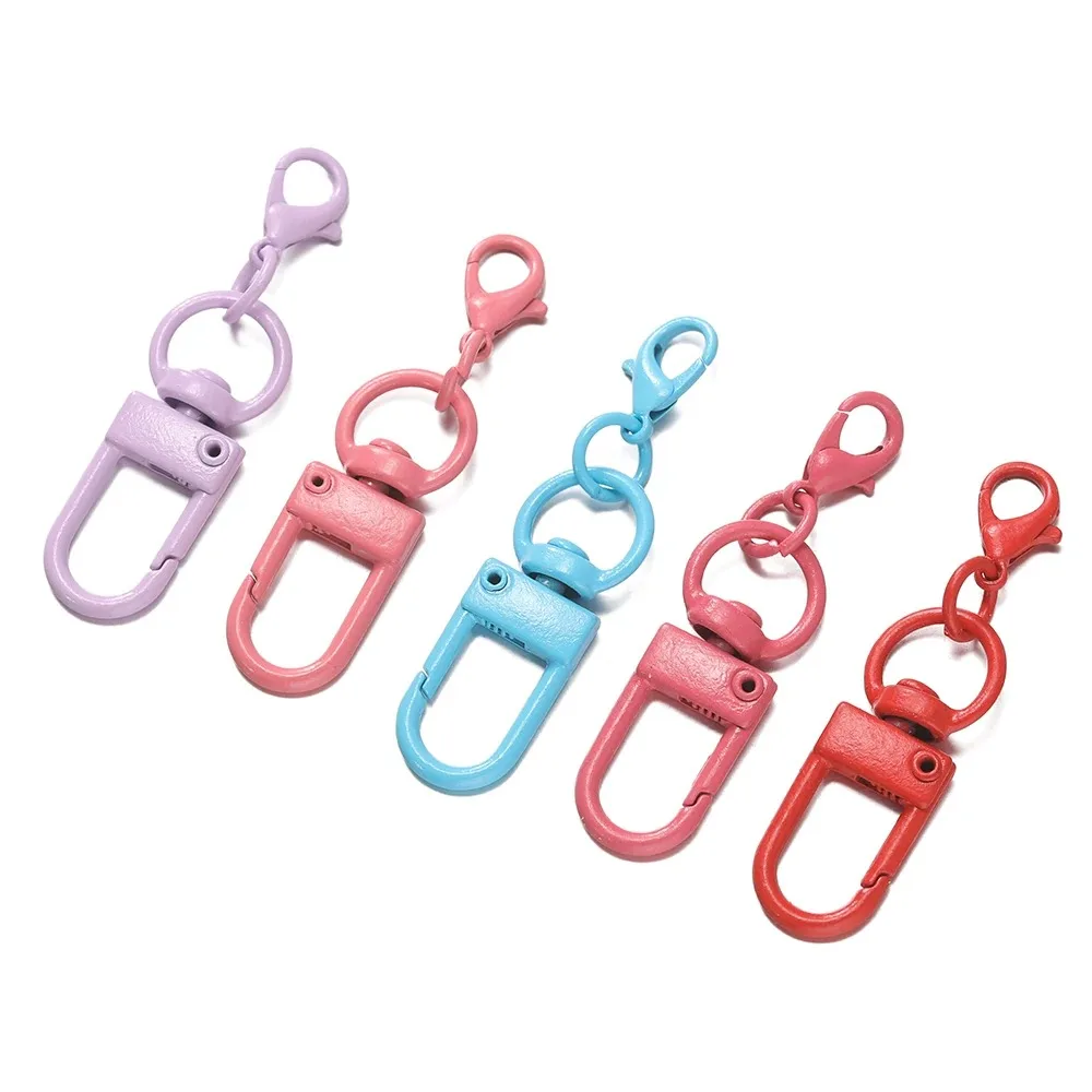 Portachiavi con ganci colorati a moschettone con fermagli a moschettone Matel per gioielli fai da te che realizzano accessori per collane con fibbia per cani