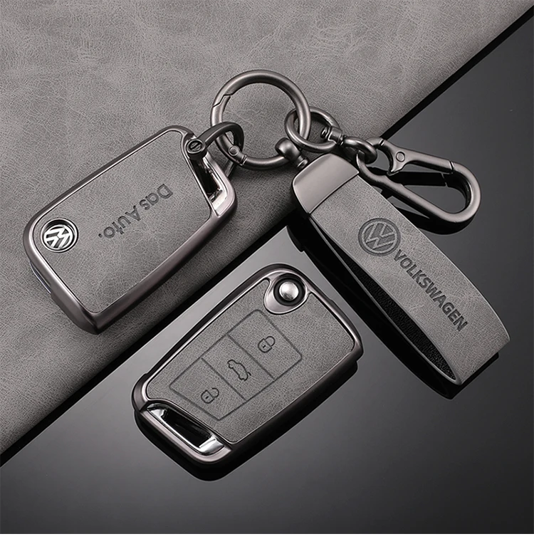 Funda de cuero TPU para mando a distancia de coche, carcasa con soporte para VW, Volkswagen, Golf 7, MK7, Tiguan, MK2, t-roc, t-cross, accesorios para automóviles