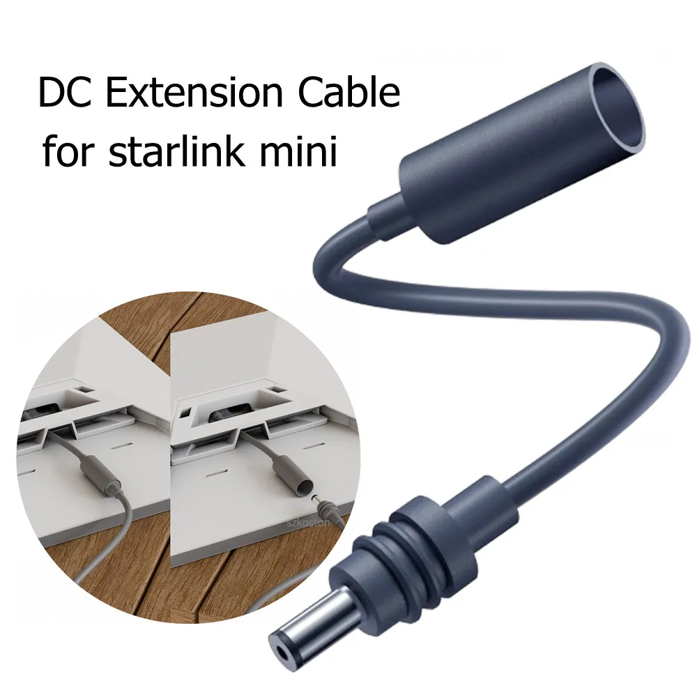 For Starlink Mini DC Extension Cable Female to Male Plug Waterproof Power Converter Adapter for Starlink Mini Original Cable