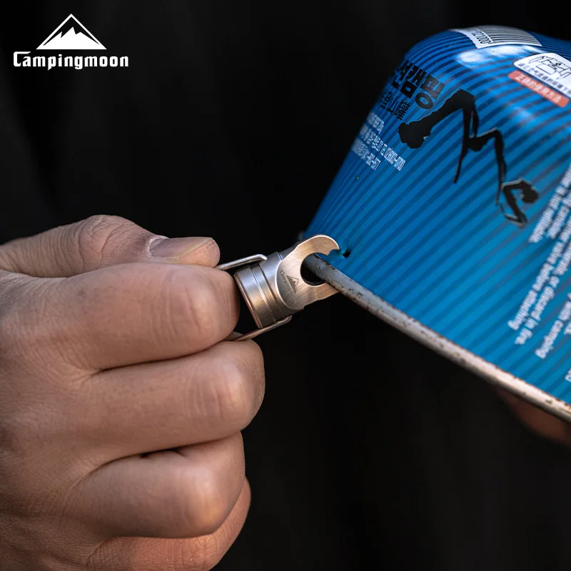 CAMPINGMOON Gas Cylinder Puncher, Easy to Seal Gas Cylinder, can be Hung on Keychain, Cancer Caliper