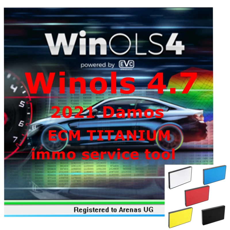 2022 Venta CALIENTE WinOLS 4.7 Con Plugins + 2021 Damos + ECM TITANIO + herramienta de servicio immo v1.2 Software de reparación de automóviles de todos los datos
