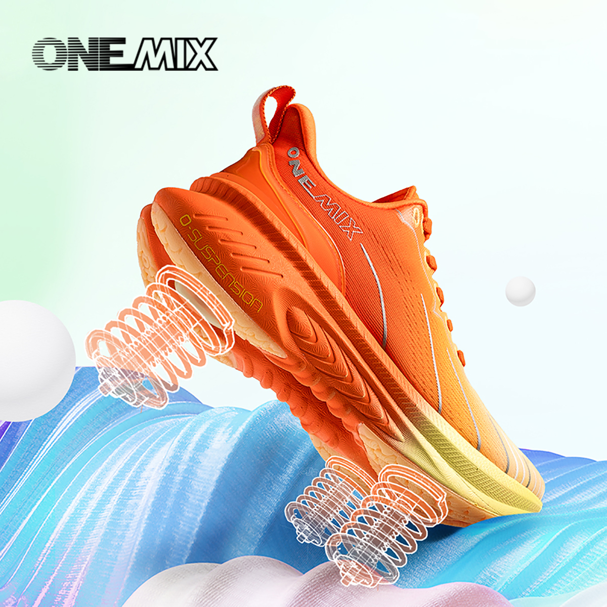 ONEMIX ใหม่รองเท้าวิ่งรองเท้าสำหรับนักกีฬาการฝึกอบรมกีฬารองเท้ากลางแจ้ง Non-Slip รองเท้าผ้าใบสวมใส่สำหรับชาย