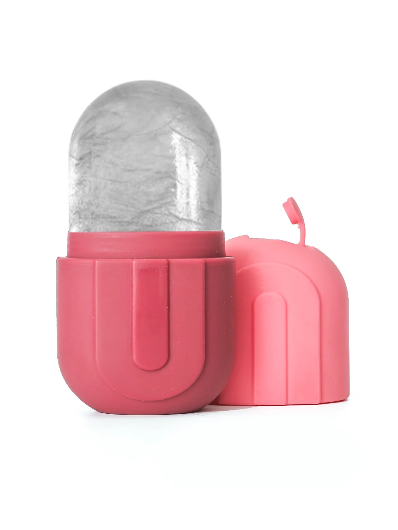 Rouleau de glace amélioré pour le visage et les yeux, masseur pour le soin de la peau, moule à glace en Silicone réutilisable pour peaux fraîches et fraîches