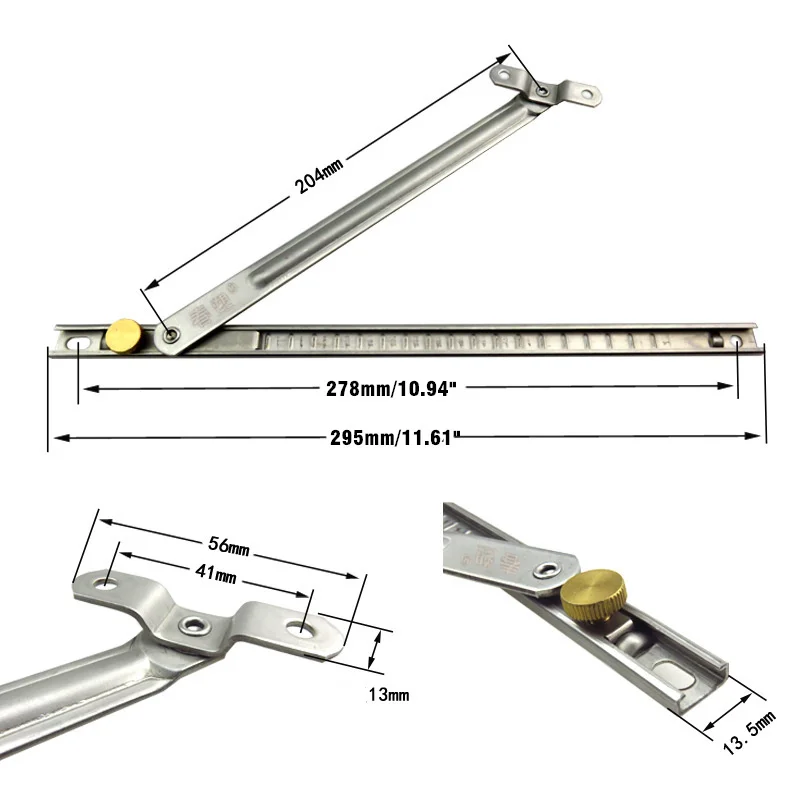 Durable Sliding Windows Restrictor Windproof Brace Stopper Children Safety Locks Window Support Opener Fixed Angle Controller