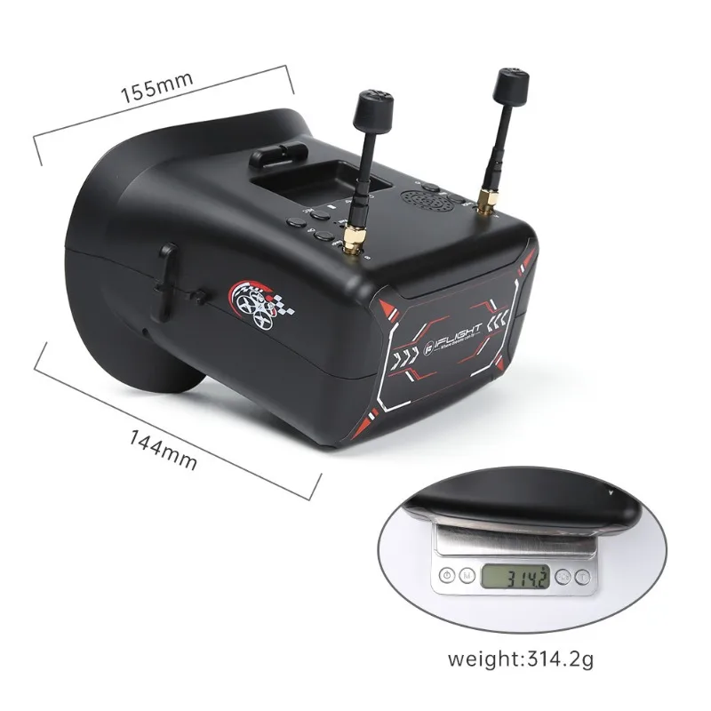Kacamata Video FPV iFlight untuk Pemula, Pelatihan, dan Pemula, 5.8G dengan Perekaman DVR untuk Drone dengan Sudut Pandang Orang Pertama