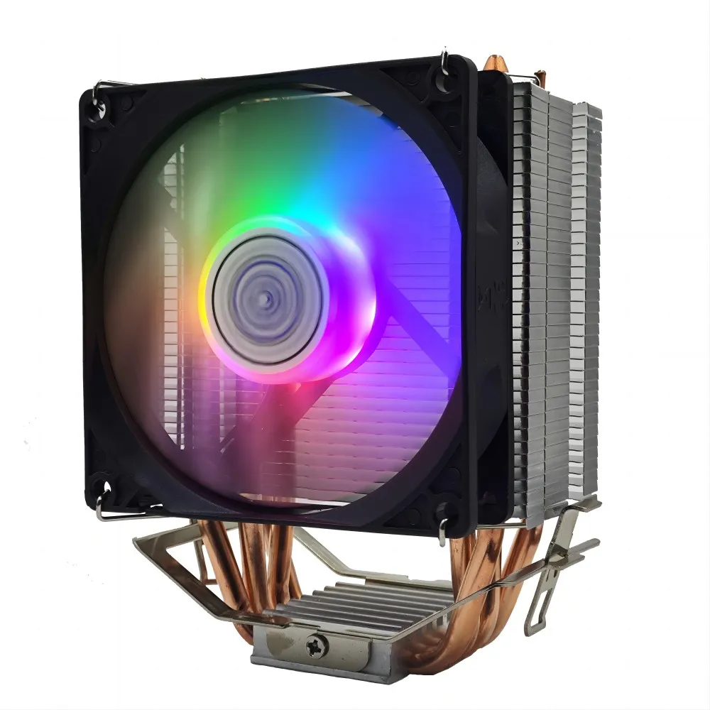 LIONSONIC 4 Heat Pipes CPU Cooler PWM RGB PC Quiet Intel LGA 1700 2011 2011-3 1200 115x X79 X99 E5 AMD AM3 AM4 CPU Cooling Fan