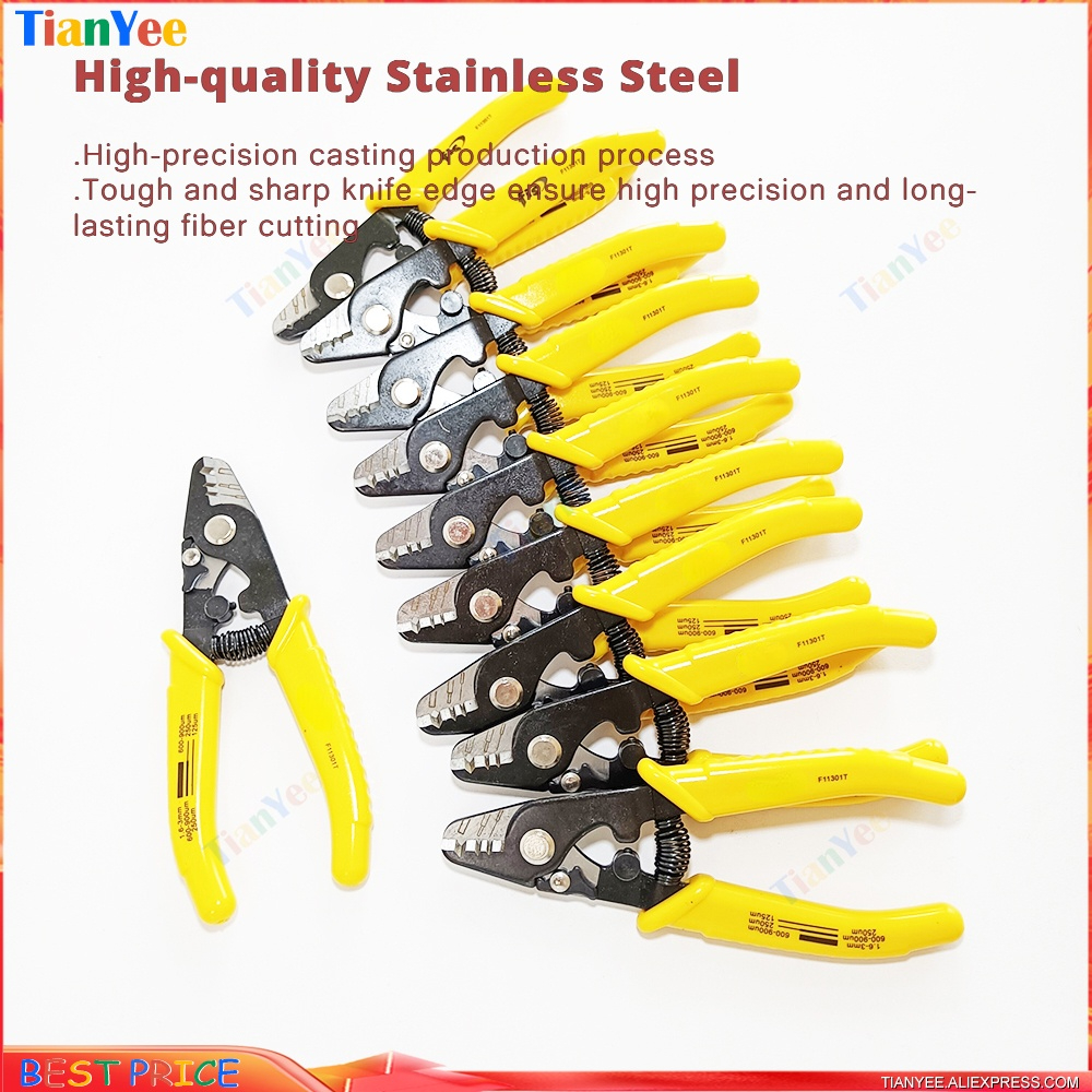 FTTH Miller clamp Fiber stripping pliers Tri-Hole Fiber Optic Stripper Miller Wire cutter Slitter
