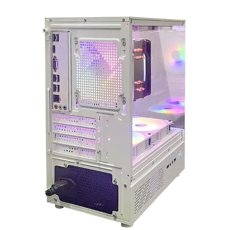 Aotesier Gaming PC With AMD A8-7680 Processor/16 GB RAM/512G SSD/Windows 11 Home with AMD Radeon R7 Graphics white pc gamer