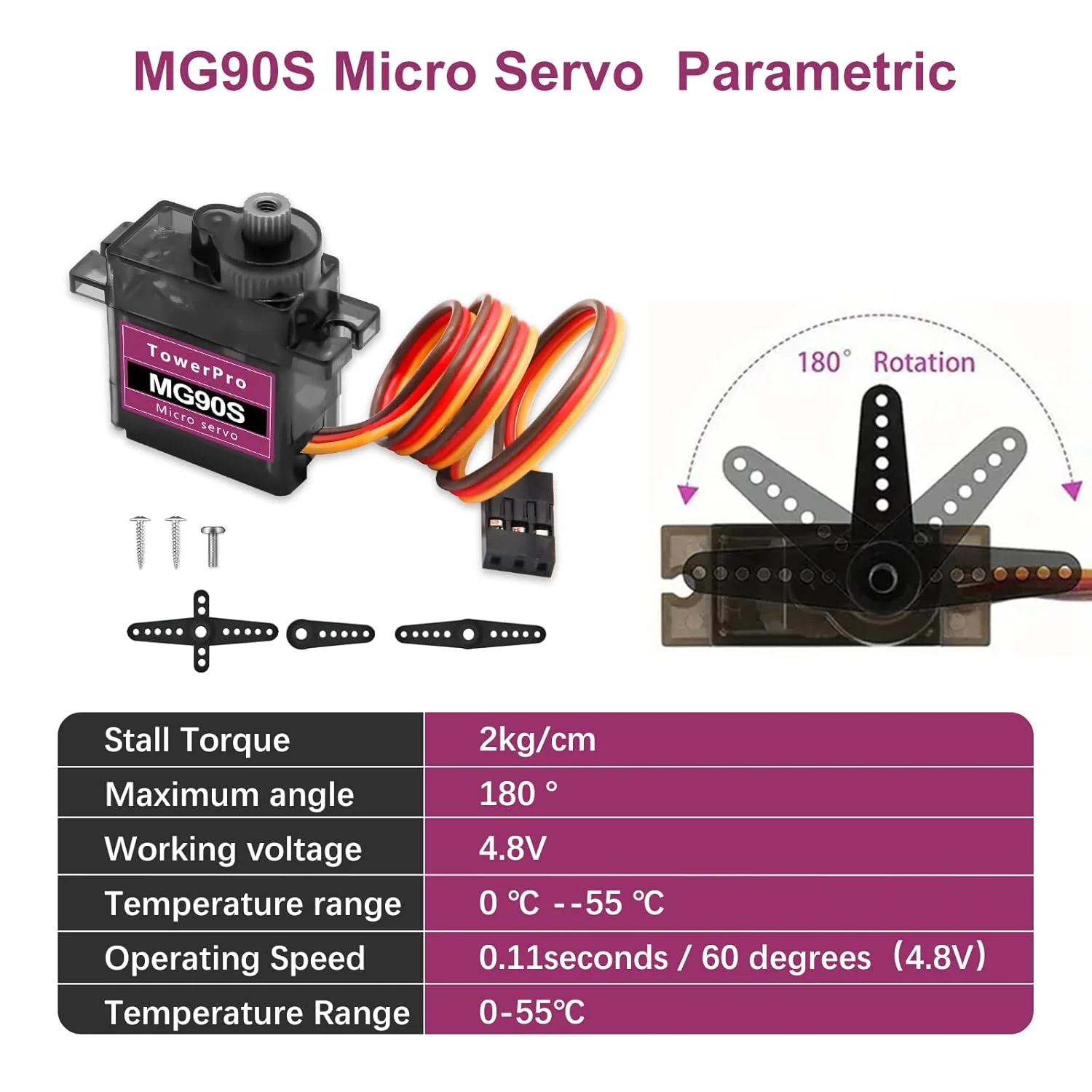 Servo MG90S, 2/5/10 Uds., engranaje totalmente metálico 9g SG90, versión mejorada para helicóptero, avión, barco, coche, Trex 450, Robot RC 180 360 grados