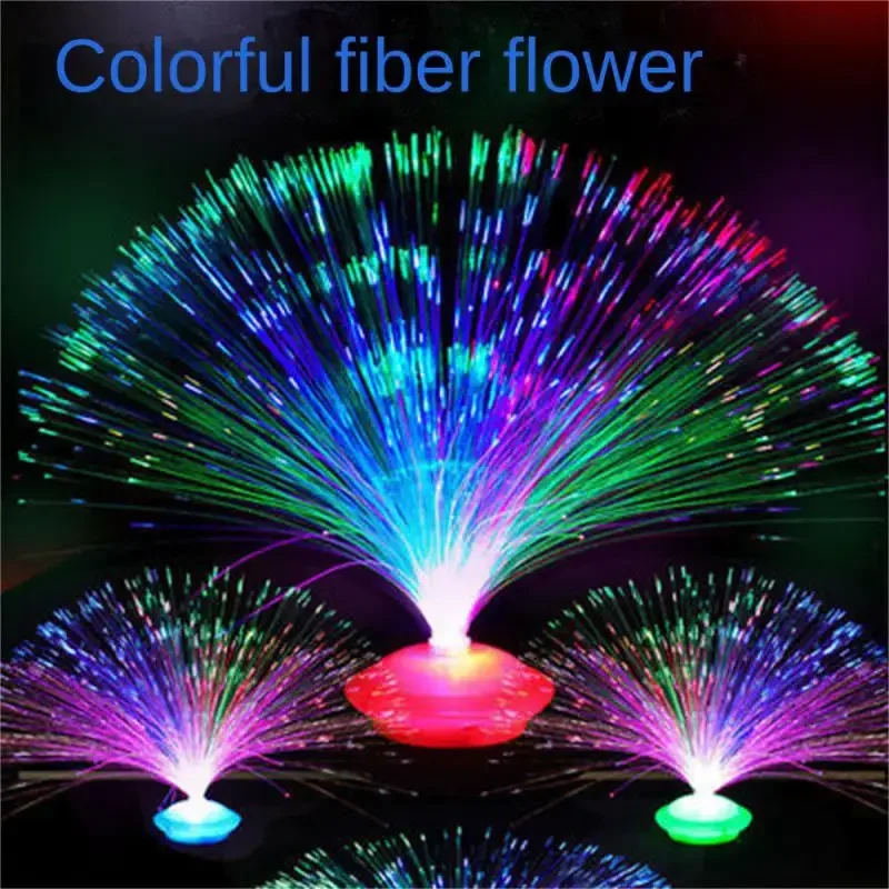 Luz nocturna intermitente Led de siete colores, práctica lámpara Led Abs para mayores de 3 años, batería no incluida, luz nocturna duradera, 1 ud.