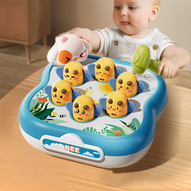 Baby Mole Hammer Whack ของเล่นเด็กน่ารักสัตว์มือกระทบเสียงการศึกษา Sensory พัฒนาของเล่นสําหรับ 3 ปีเด็กของขวัญ