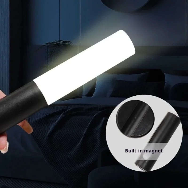 Luz noturna com sensor de movimento, luz de parede magnética, luz LED com carregamento USB, adequada para corredores e escadas, presente de Natal